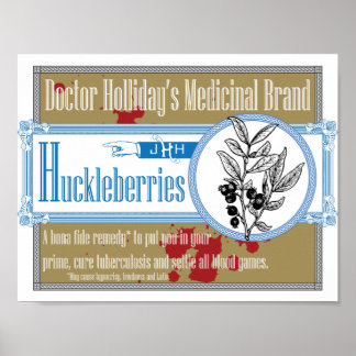 Poster Marca Medicina de Holliday Huckleberry