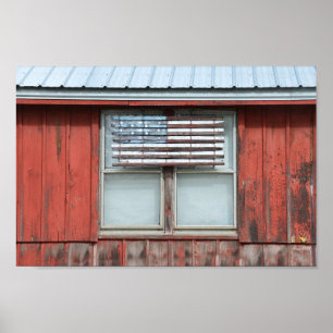 Póster Marca Wooden American em Red Barn em Vermont