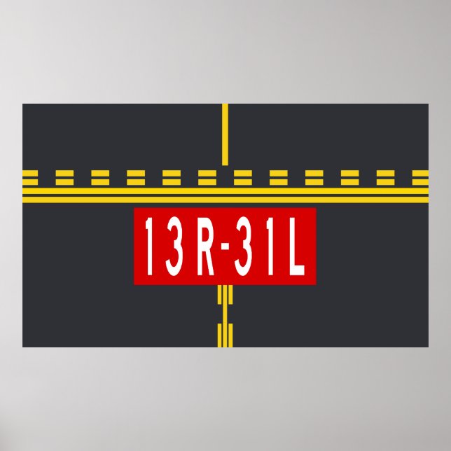 Poster Marcação de Ponto de Espera 13R-31L (Frente)