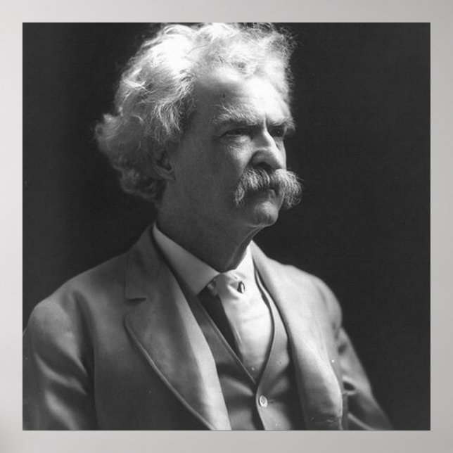 Póster marcar a foto do twain (Frente)