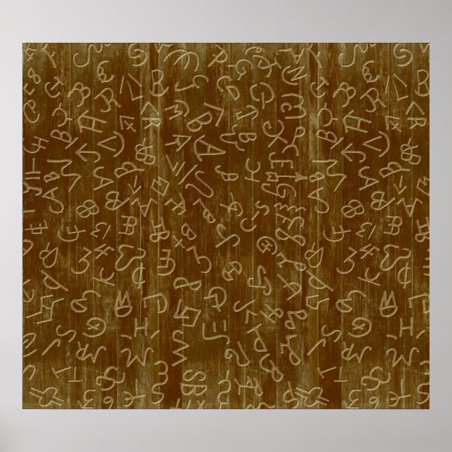 Poster Marcas de gado ocidental (Frente)