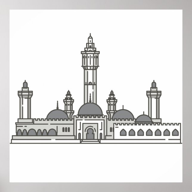 Poster marcas do mundo do senegal de touba (Frente)