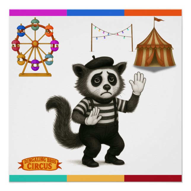 Póster Marcel, civet mime (Frente)
