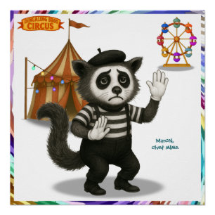 Póster Marcel, civeta mímica