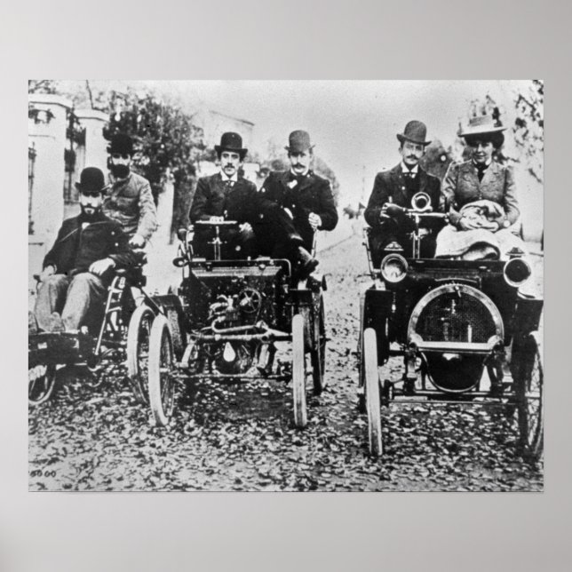 Póster Marcel (d.1903) e Louis (1877-1944) Renault driv (Frente)