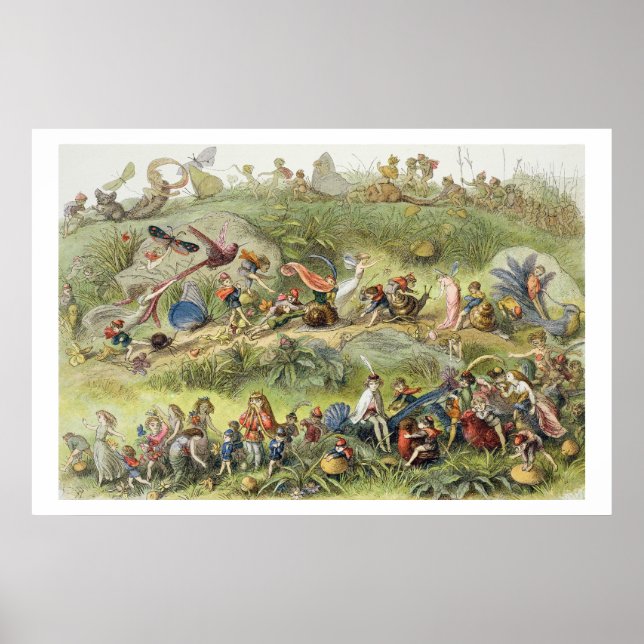 Póster Marcha triunfal do Elf-King, ilustração de (Frente)