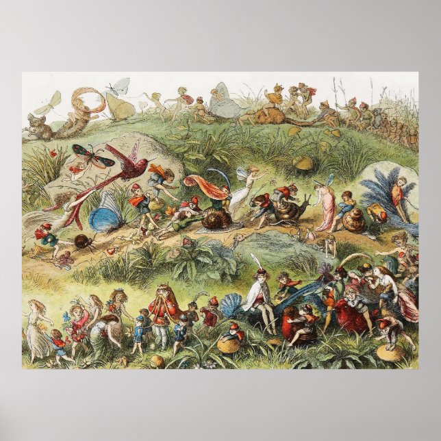 Poster Marcha Triunfal do Rei Elfo, Fadas, Goblins (Frente)