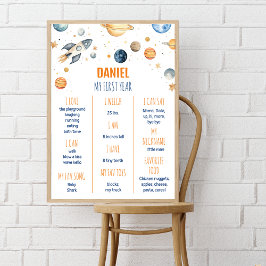 Poster Marco da Primeira Festa de aniversário do Espaço A