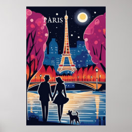 Poster Marco da Torre Eiffel em Paris