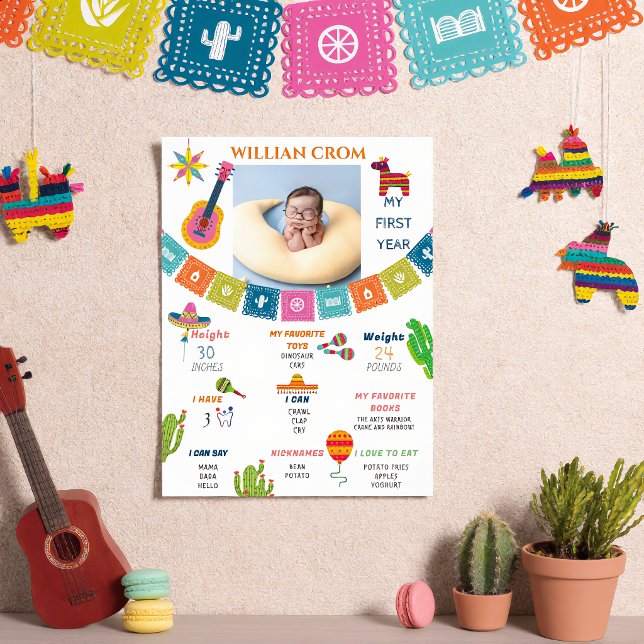 Poster Marco de Cactus da Festa Mexicana 1º Ano de Aniver (Criador carregado)