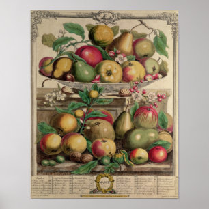 Póster Março, 'de doze meses das frutas
