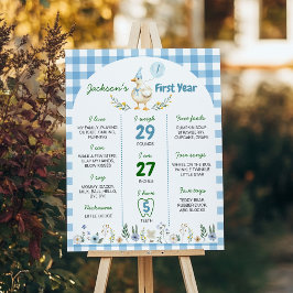 Poster Marco do primeiro aniversario de Ganso do bobo