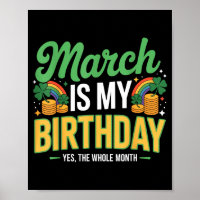 Março é aniversário sim o mês todo st patricks