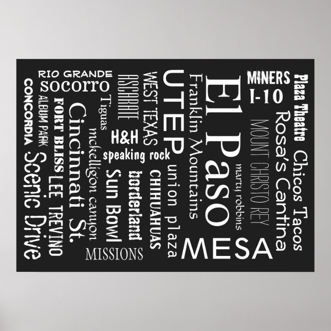 Poster Marco El Paso TX (Frente)