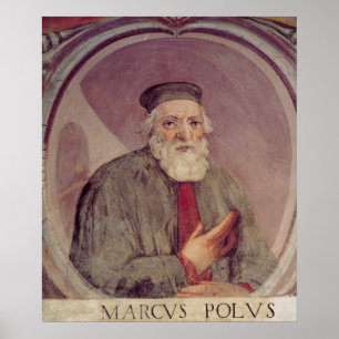 Póster Marco Polo  from the 'Sala del Mappamondo'
