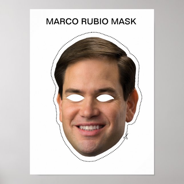 Poster Marco Rubio Mask (Frente)