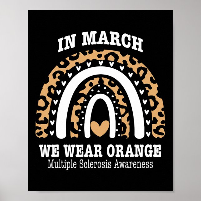 Poster Março Vestimos Orange Ribbon Ms Warrior Multiple S (Frente)