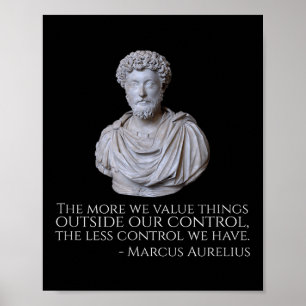 Poster Marcus Aurélio - Filosofia do Estoicismo Motivacio