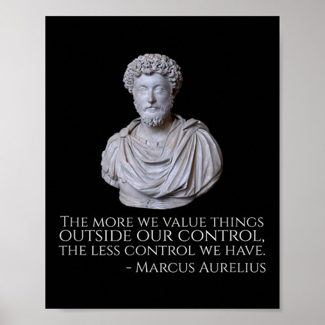 Poster Marcus Aurélio - Filosofia do Estoicismo Motivacio (Frente)