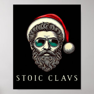 Poster Marcus Aurelius Estóico Papai Noel Estoicismo Engr