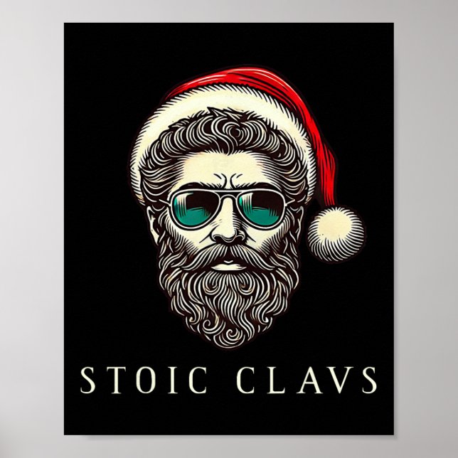 Poster Marcus Aurelius Estóico Papai Noel Estoicismo Engr (Frente)