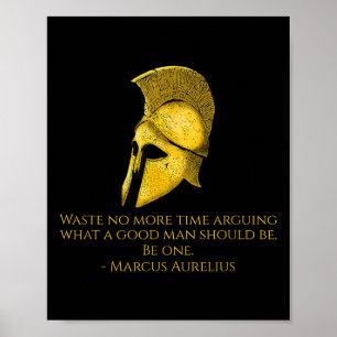 Poster Marcus Aurelius - Filosofia Estática Cita Sobre Se