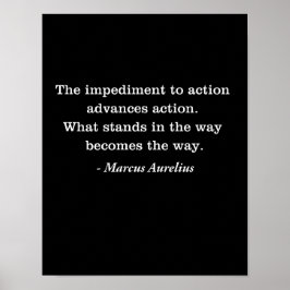 Poster Marcus Aurelius Impediment Coisa Estática