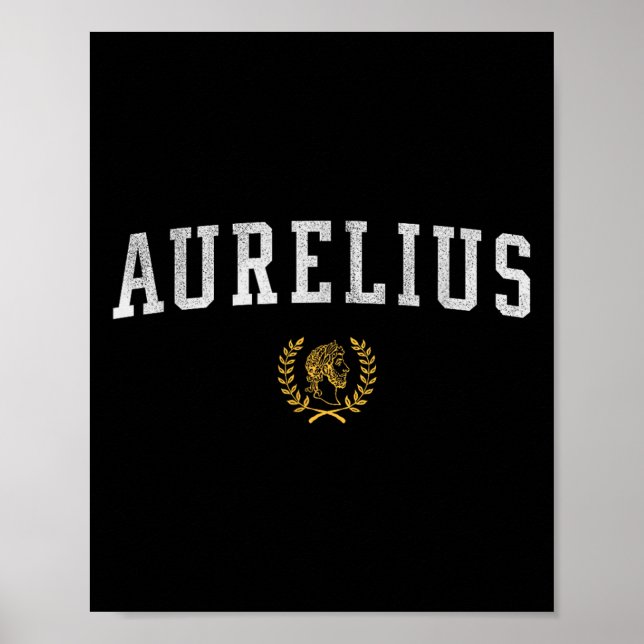 Poster Marcus Aurelius - Meditação Fã Esporte Olha Shir (Frente)