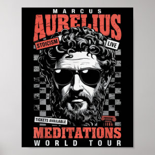 Poster Marcus Aurelius Stoic Philosoper Cotação Motivação