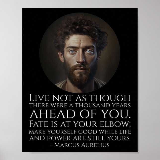 Poster Marcus Aurelius Stoicismo - Filosofia Estática Rom (Frente)