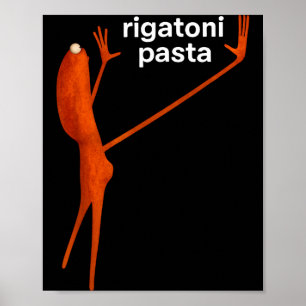 Poster Marcus Engraçado O Verme Rigatoni Massa Viral Meme