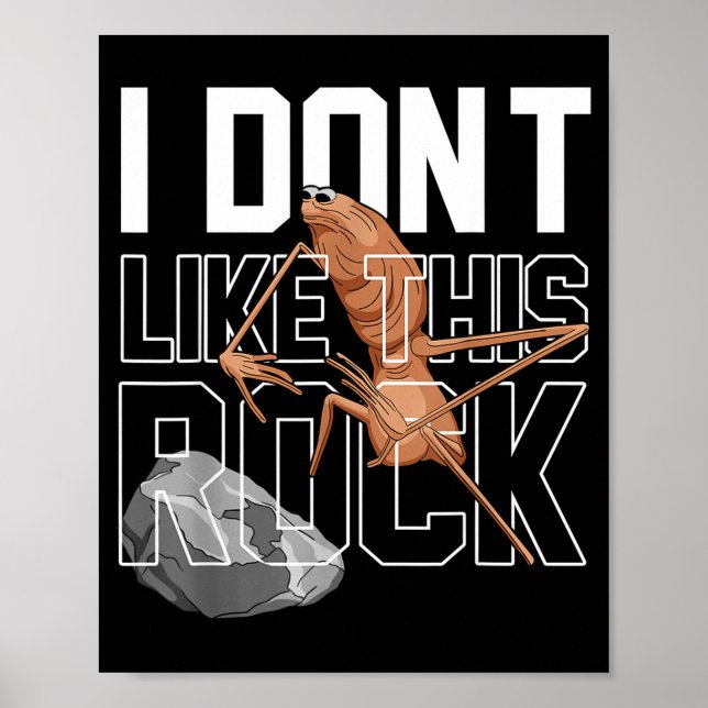 Poster Marcus O Verme Não Gosto Desta Rocha Meme Engraçad (Frente)