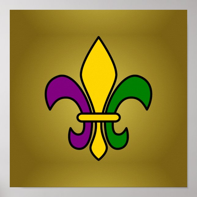 Póster Mardi, fleur-de-lys (Frente)