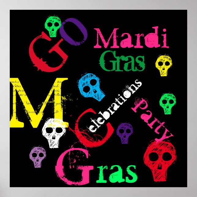 POSTER MARDI GRAS (Frente)