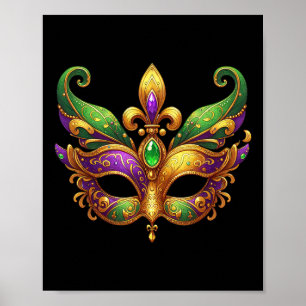 Poster Mardi Gras Bonita Diversão 2025 do Partido Mardi G
