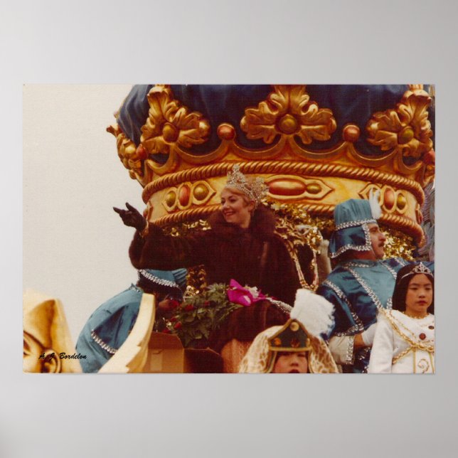 Poster Mardi Gras Celebrity Queen Float (Frente)
