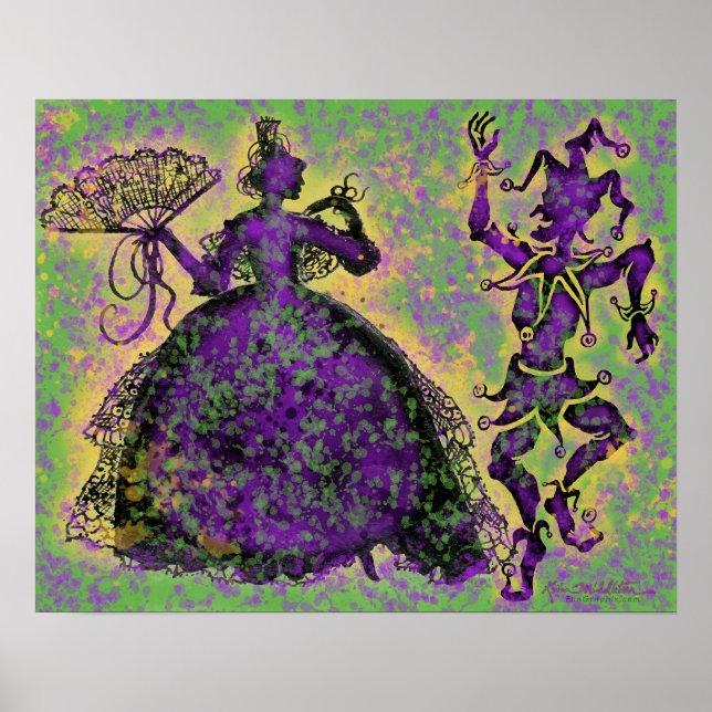 Poster Mardi Gras Dancers (Frente)