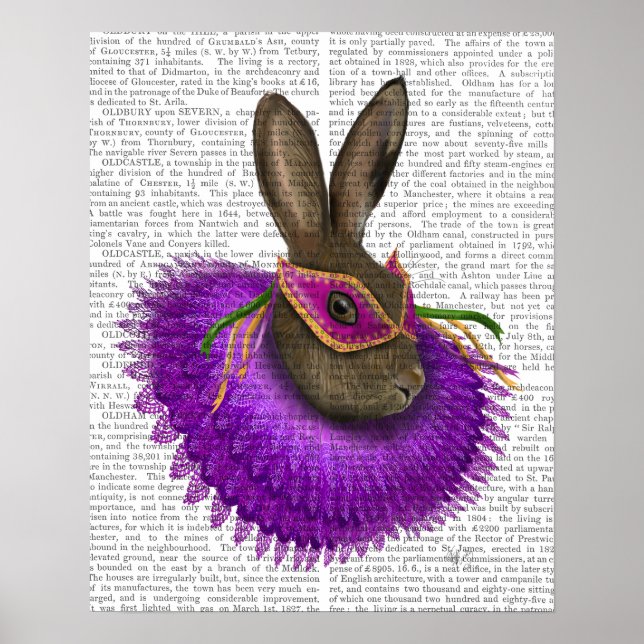 Poster Mardi Gras Hare (Frente)