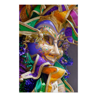 Póster Mardi Gras Mask