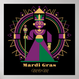 Poster Mardi Gras Mom 2026 Queen