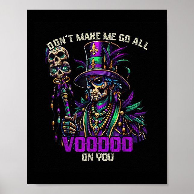 Poster Mardi Gras, Padre Bruxa Doutor Voodoo Em Você (Frente)