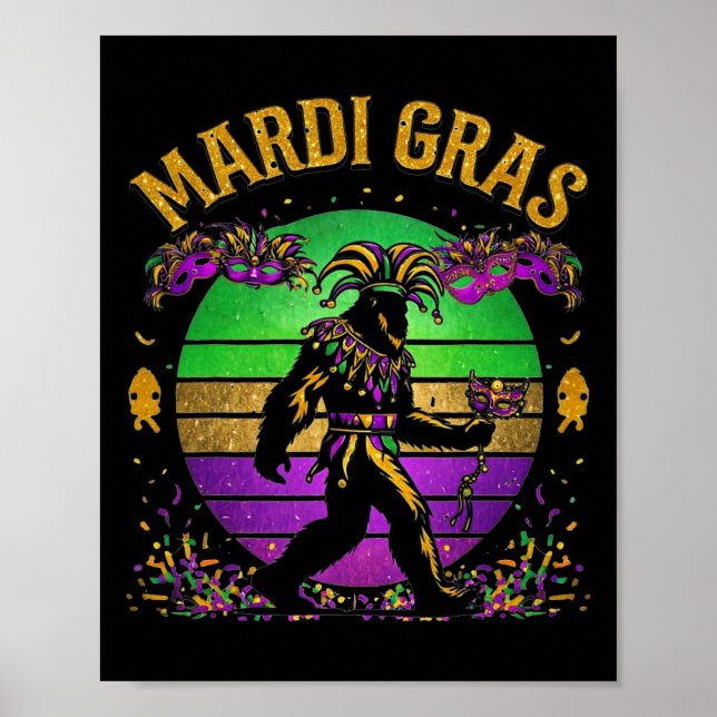 Poster Mardi Gras Pé Grande (Frente)