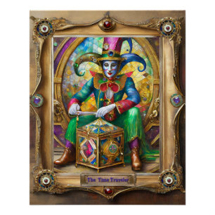 Póster Mardi Gras Realm Retratos - O Viajante do Tempo