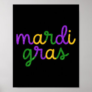 Poster Mardi Gras T Mostra Festa Mardi Gras Engraçado Par