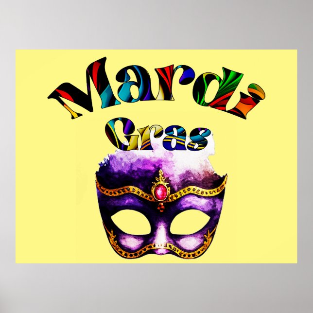 Poster Mardi Gras - Terça-feira, dia 13 de novembro, Gras (Frente)