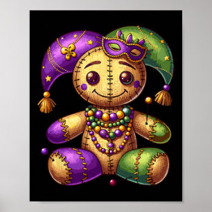 Poster Mardi Gras Witch Doctor Gótico Costume Men Voo