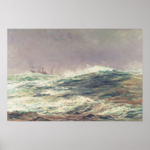 Póster Maré de Ebb, alcance longo, 1881