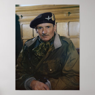 Poster Marechal de Campo Sir Bernard Montgomery - WW2 - 1