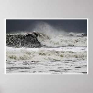 Poster Mares Raging do furacão Sandy