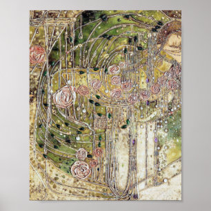Poster Margaret Macdonald - A Princesa Dormente